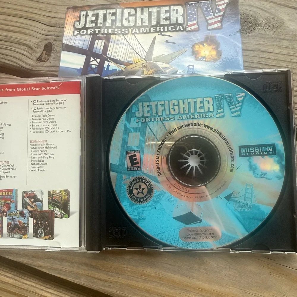 Jetfighter IV Fortress America PC CD-ROM Game 2002 Flight SIM Fast Ship